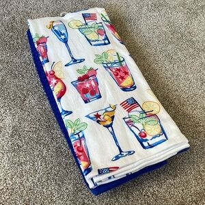 Deborah Connolly Kitchen Towels (3) Cocktails 70% Cotton 30% Lycell